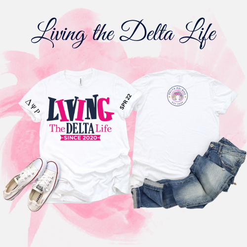 Living the Delta Life EST 2020 Basic T-Shirt